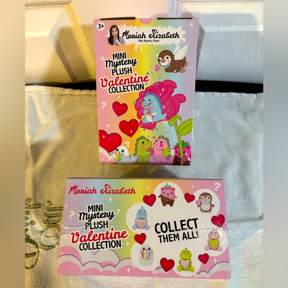 Maria Elizabeth 6” mini mystery plush valentine collection lot of 2 new.